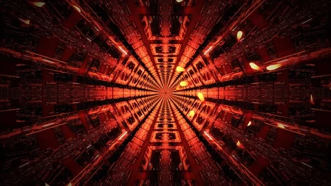 Flying In Sci-Fi Tunnel Stock Footage 95983871