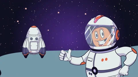 Flying seamless rockets in comic white space background in 4k video. Stock-Footage 147853142