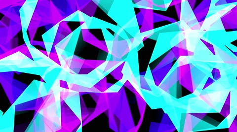 Flying shapes Stock Footage 64858646