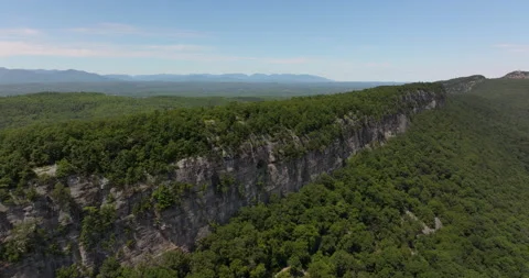 Flying With Shawangunk Ridge Backward Stock Footage 329860729