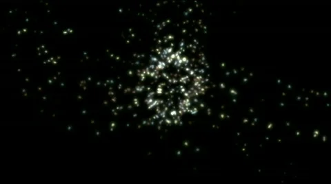 Flying shine particle &amp; dots light in space,vj background. 库存影片 779690