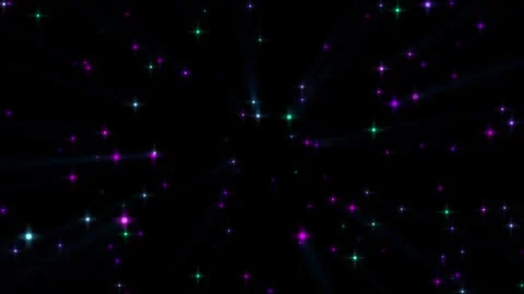 Flying shiny neon glitter light particles loop Stock Footage 240324897