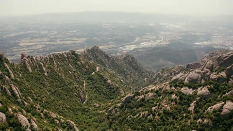 Flying in the sky between the mountains Stock Footage 144224477