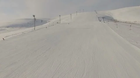 Flying up the slope. Stock Footage 59592671