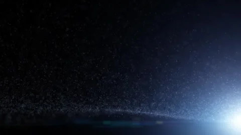 Flying small particles with flicker light loop animation Stock Footage 341153068