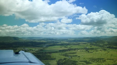 Flying a small plane, Queensland Stock Footage 100208812