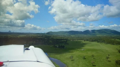 Flying a small plane, Queensland Stock Footage 100209153