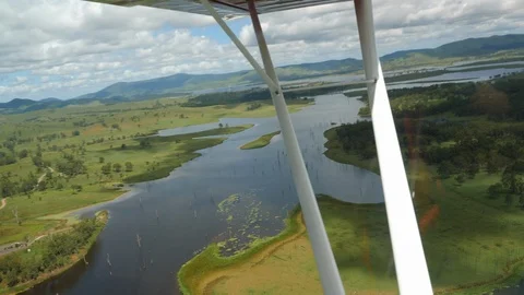 Flying a small plane, Queensland Stock Footage 100209441