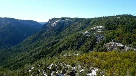 Flying In The Snow Covered High Sierras 003 Stock Footage 264985363