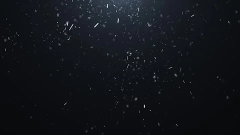 Flying snow on a dark background. Snowfall overlay, winter background Stock Footage 324150766