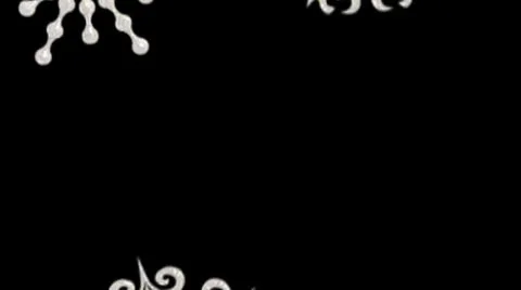 Flying snowflakes Stock Footage 22939686