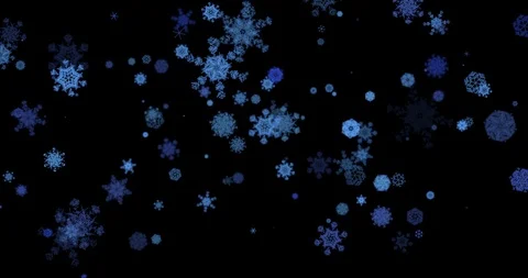 Flying Snowflakes Video stock 105719566
