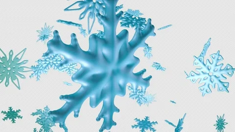 Flying Snowflakes Vídeos de archivo 167271926