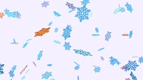 Flying snowflakes, seamless looping Stock Footage 252114859