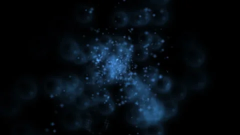 Flying soap bubbles among the sparkling sparks 2 Stock Footage 285603284