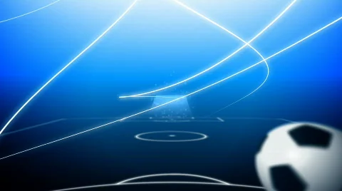 Flying soccer ball Stock Footage 768143