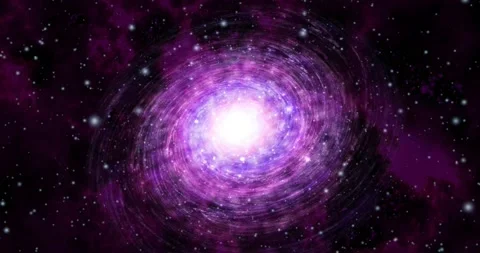Flying into space and flying alongside the galaxy. 動画素材 218223280