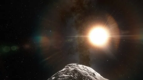 Flying in space Video stock 145938683