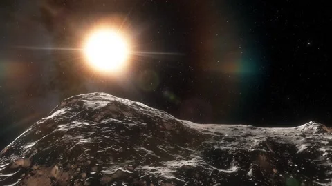 Flying in space Stock Footage 145938684