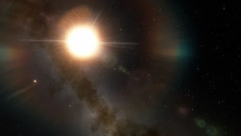 Flying in space Stock Footage 145938690