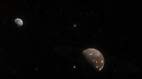 Flying in space Stock Footage 145939155