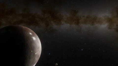 Flying in space Stock Footage 145939194