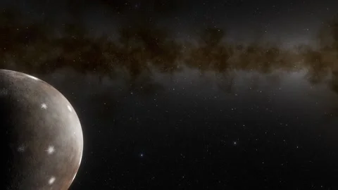 Flying in space Stock Footage 145939263