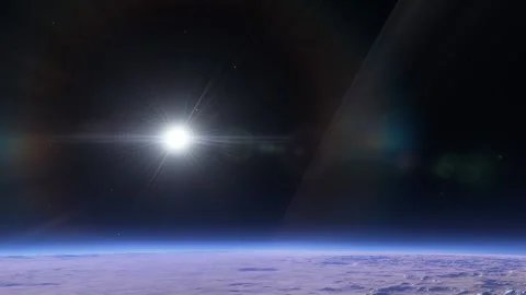 Flying in space Stock Footage 145947182