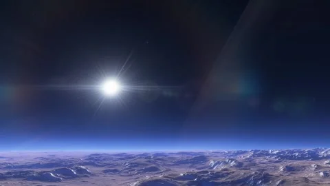 Flying in space Stock Footage 145947187