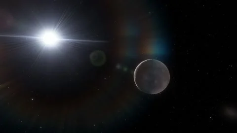 Flying in space Stock Footage 145947421