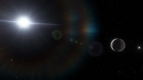 Flying in space Stock Footage 145947480