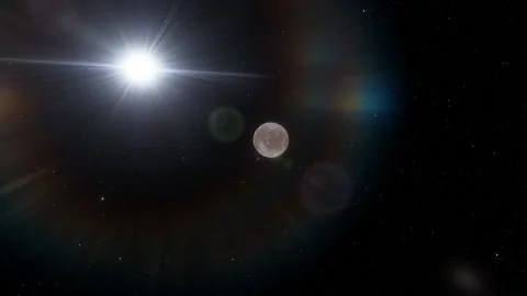 Flying in space Stock Footage 145947516