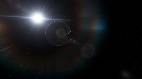 Flying in space Stock Footage 145947535