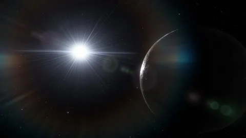 Flying in space Stock Footage 145947610