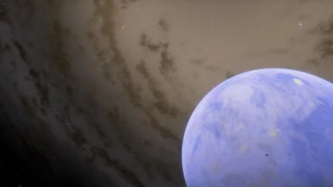 Flying in space Stock Footage 145947625