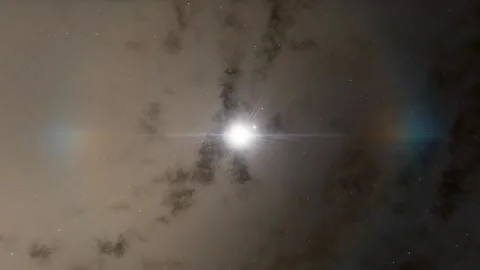 Flying in space Stock Footage 145975979