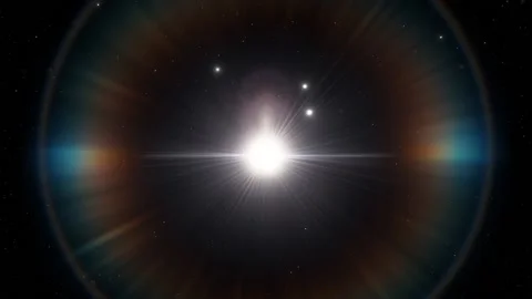 Flying in space Stock Footage 145975996