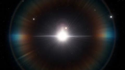 Flying in space Video stock 145976002