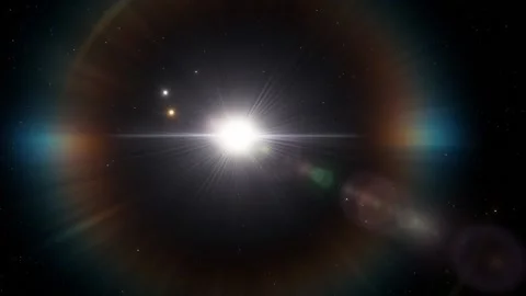 Flying in space Stock Footage 145976062