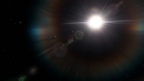 Flying in space Stock Footage 145976173