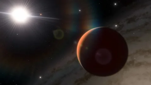 Flying in space Stock Footage 145976446