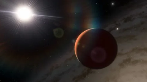 Flying in space Stock Footage 145976488