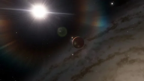 Flying in space Stock Footage 145976519