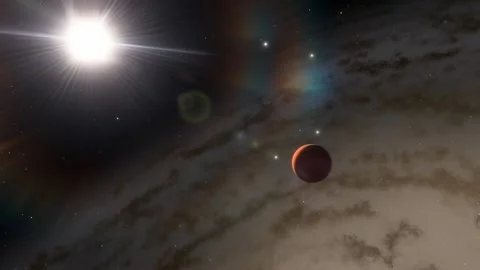 Flying in space Stock Footage 145976545