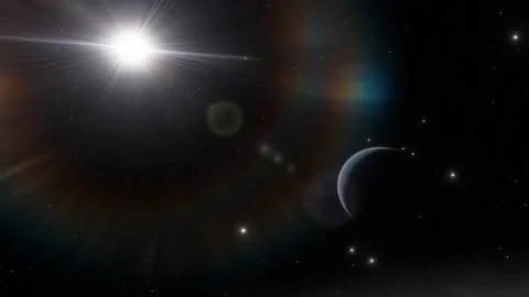 Flying in space Stock Footage 145976888