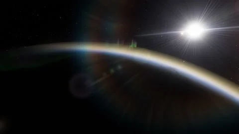 Flying in space Stock Footage 145976984