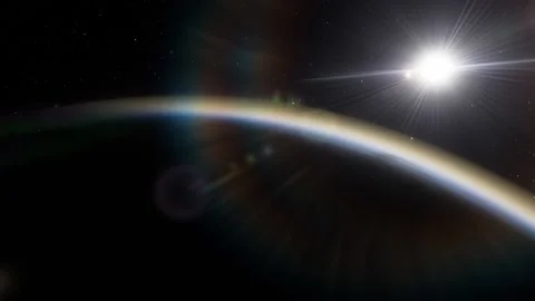 Flying in space Stock Footage 145976995