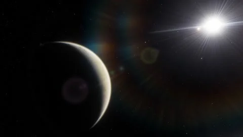 Flying in space Stock Footage 145976997