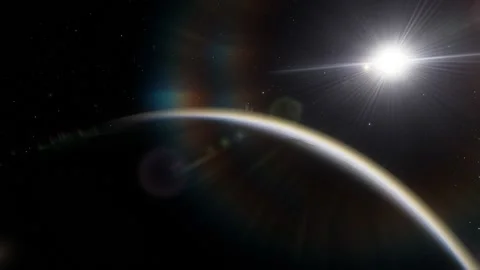 Flying in space Stock Footage 145977003