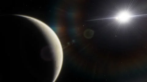 Flying in space Stock Footage 145977033